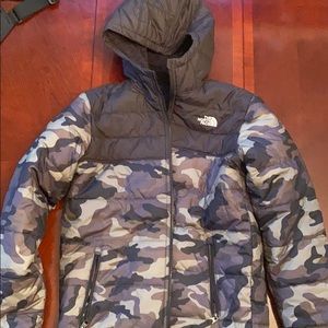 Boys north face reversible jacket